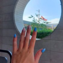 Pose French vernis Semi permanent mains